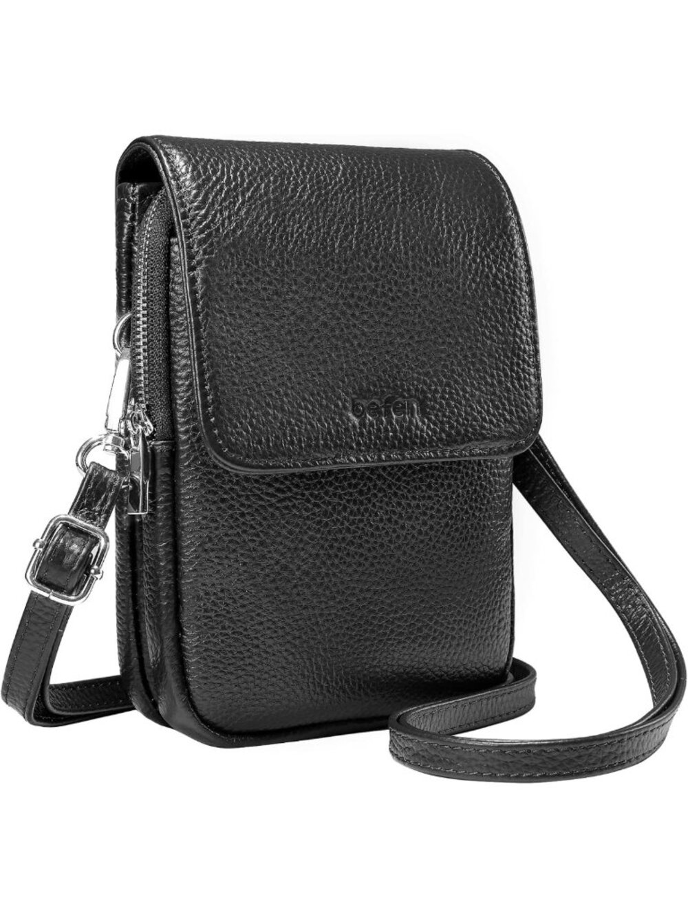 Genuine Leather Crossbody Bag for Women | RFID Blocking Cell Phone Purse